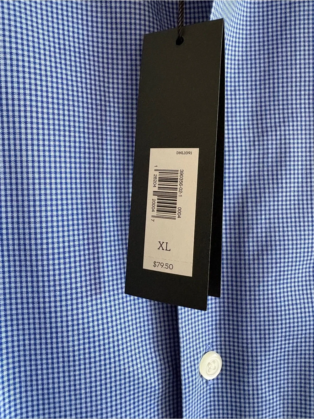 Banana Republic Men's Blue Dress Shirt - Solid Spread Collar